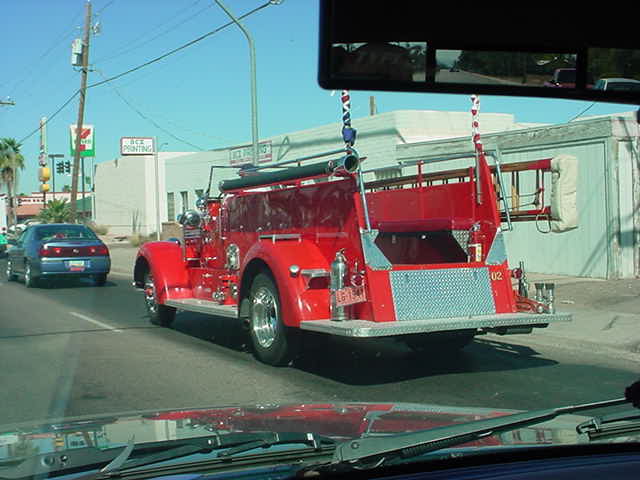 big red firetruck