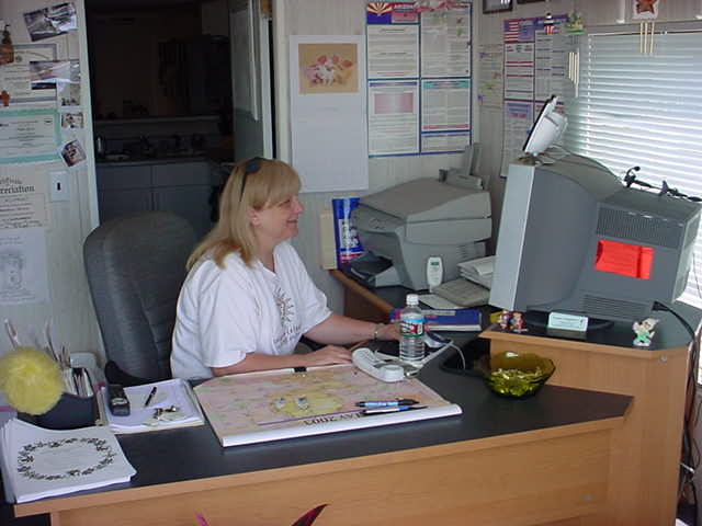 Kay working on Saturday at Paradise Palms