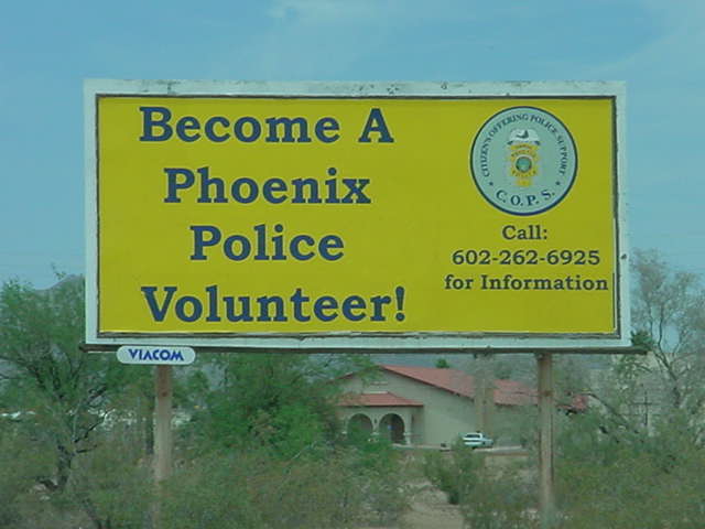 Volunteer with <br>Phoenix Police