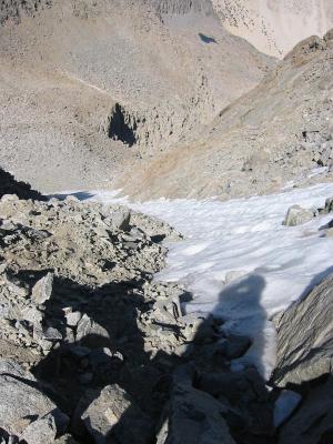 Down the couloir