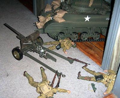 BAM......The ammo goes off and no more US gun