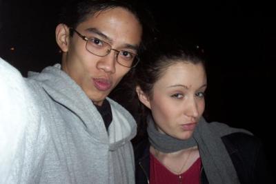 A picture of me and Christa from the days of my Zoolander obsession