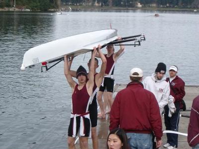 Bringing the boat out