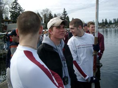 Jeff: i have a sad puppy look because i wanna row!
