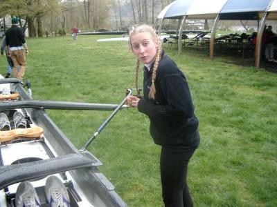 Laura, the supa dope girl rower and IPE student, woot!