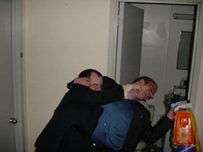 In a drunken rage, Suge makes an attempt to poke Joey's eye out so he can't see his room!