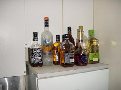 Only the finest liquors are served up in Suge's Dorm