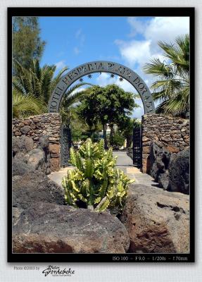 Beach side entrance to our hotel