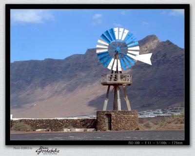 Windmill on Playa de Famara