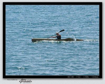 Canoeing along the coast