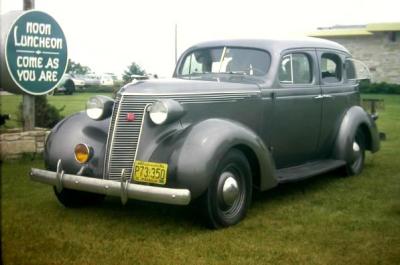 Buzz's '37 Dictator at the 1971 Stude. meet in Dodgeville, WI