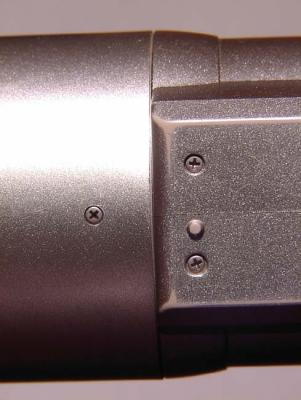 Notice only one screw in the bottom of the C2100.