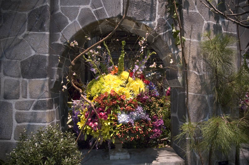 church ruin from outside