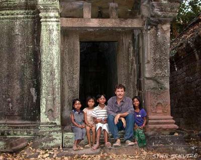 ancient temple, smiles & sandals