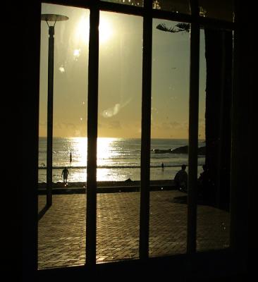 Through window at Manly