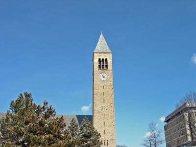 McGraw tower. The chimes can play all sorts of music from the alma mater to the Beatles.