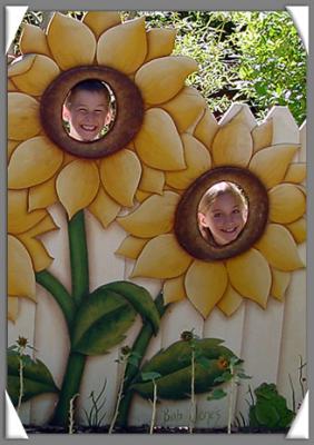 siblings at the zoo by Peggy