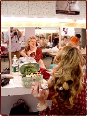 goldilocks gets ready to go onstage