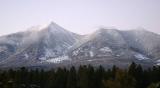 San Francisco Peaks near Flagstaff, just after sunset