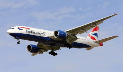 British Airways Arriving in Baltimore