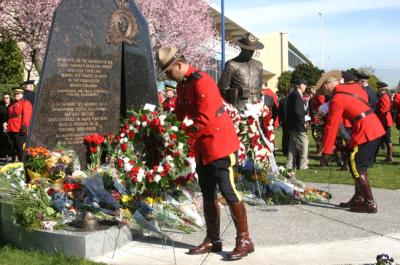 RCMP memorial service in vancouver