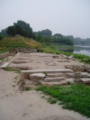 Remains of some buildings.. ruins are all that is left of Yuan Ming Yuan.