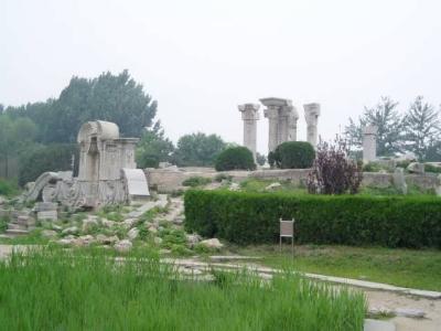 The most famous set of ruins in Yuan Ming Yuan.