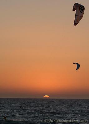 Kite surfing in Scarborough Beach Perth