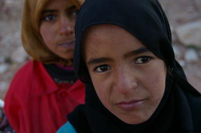 Bedouin girls, Petra