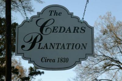 Cedars Plantation  Circa 1830