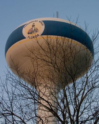Water Tower in Winter