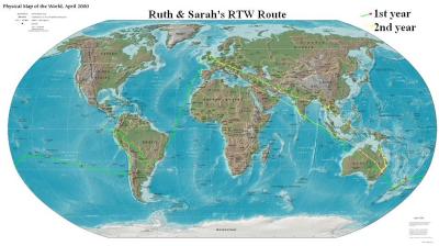 Ruth  Sarahs RTW Route.JPG