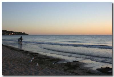 Setting sun