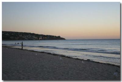Nearly empty beach