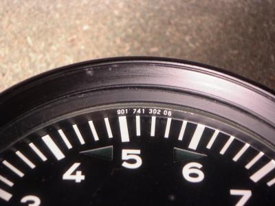 10,000 rpm Tachometer, p/n 901.741.302.06 as used on the 1967 Porsche 911R - Photo 4