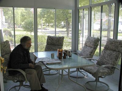 Marv on Porch