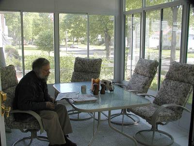 Marv on Porch