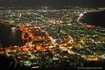 Last shot of Hakodate city.