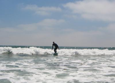 a photo of an unknown surfer