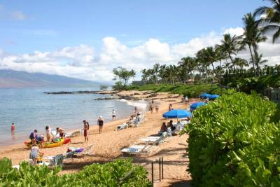 Beach in front of Renaissance Wailea