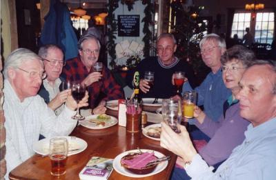 our 'christmas lunch' at the fox, coulsdon common