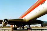 1992 - Kalitta DC8-63F N811CK sitting on tail due to improper loading aviation cargo airline stock photo #US92-tail5