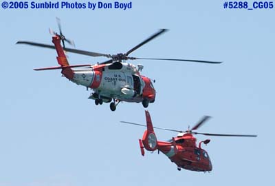 5288 - USCG HH-60J Jayhawk #6540 and HH-65 Dolphin aviation stock photo #5288