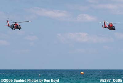 5287 - USCG HH-60J Jayhawk #6540 and HH65 Dolphin aviation stock photo #5287