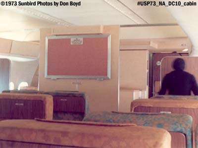 1973 First Class Cabin On National Airlines Dc10 Aviation