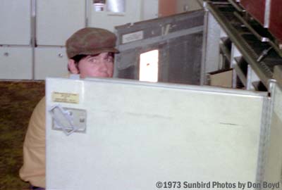 1973 - Joe Mullery Jr. in lower DC-10 galley