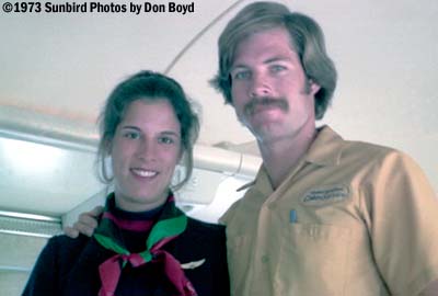 1973 - really nice United Flight Attendant and Rob Greene