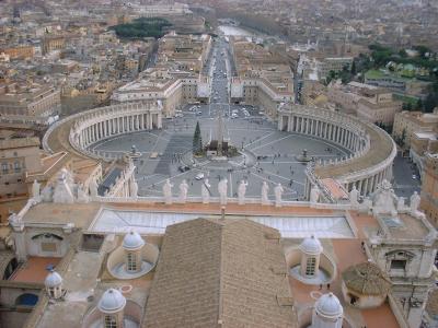 View of St. Peters Piazza