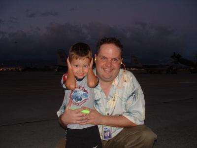 Father & Son @ the F-15 tour