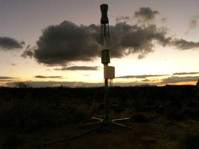 South Africa : Our antennas in the late evening sun